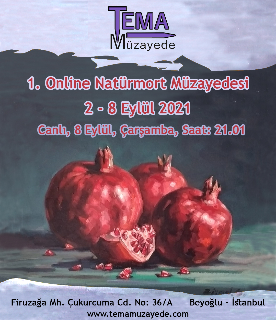 1.ONLINE NATÜRMORT MÜZAYEDESİ - Tema Müzayede